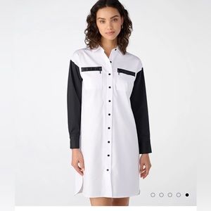 Karl Lagerfeld COLORBLOCK SLEEVES SHIRT DRESS